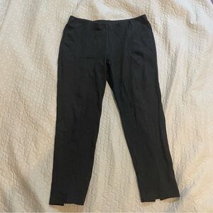 Eileen Fisher Gray Capri Womens Pants Medium Italian Fabric Basic Classic Casual